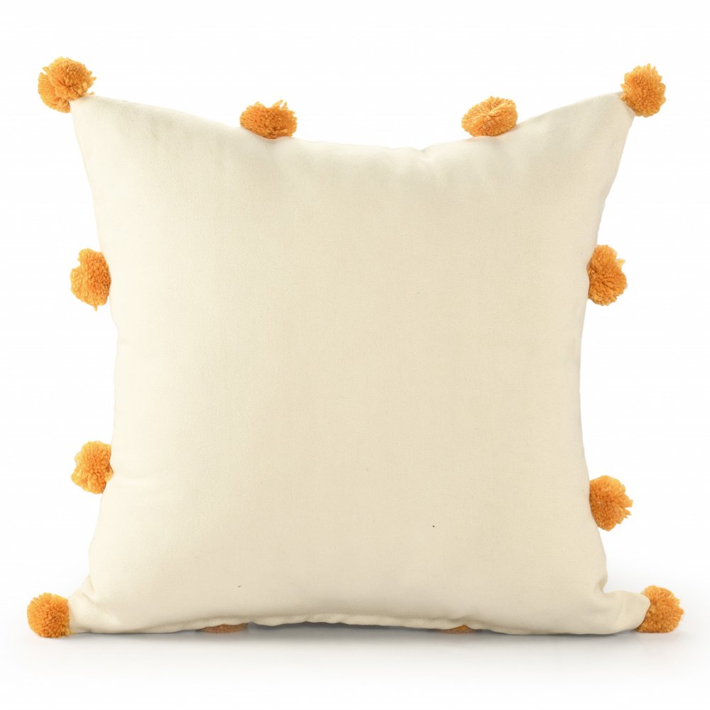 20" Natural Aqua And Orange The Beach Is Where I Belong Throw Pillow